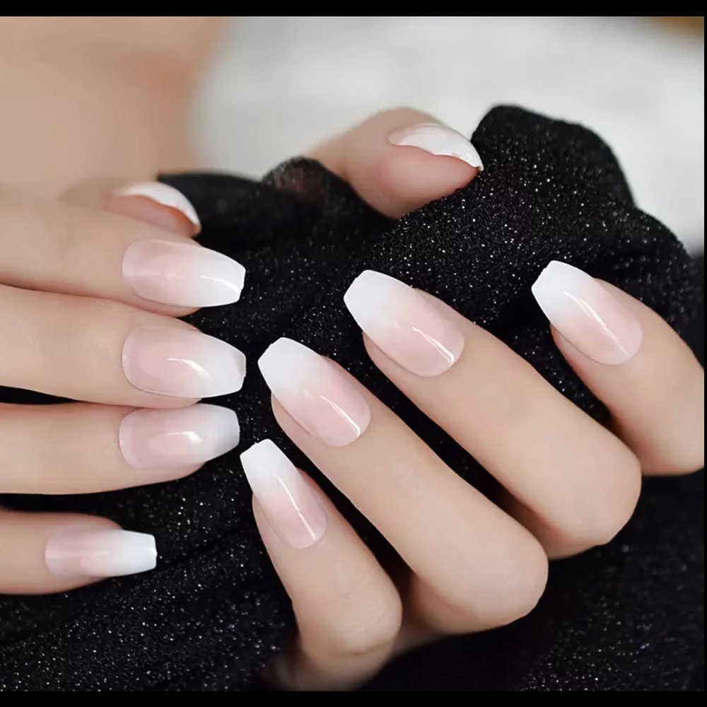 Nude press on nails 24 pieces